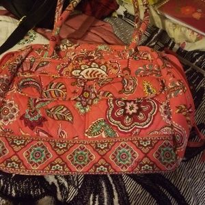 Color me Coral bowler bag